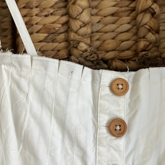 Free People White Maxi Dress w/ Buttons - Picture 4 of 4